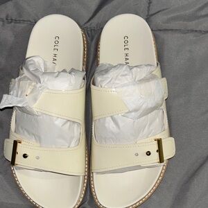 Cole Haan Women's Cream Buckle Sandals size 8
